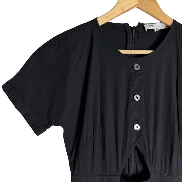 Bibhu Mohapatra Black Cutout Fringe Midi Cocktail Dress Sz 4 - Picture 11 of 16